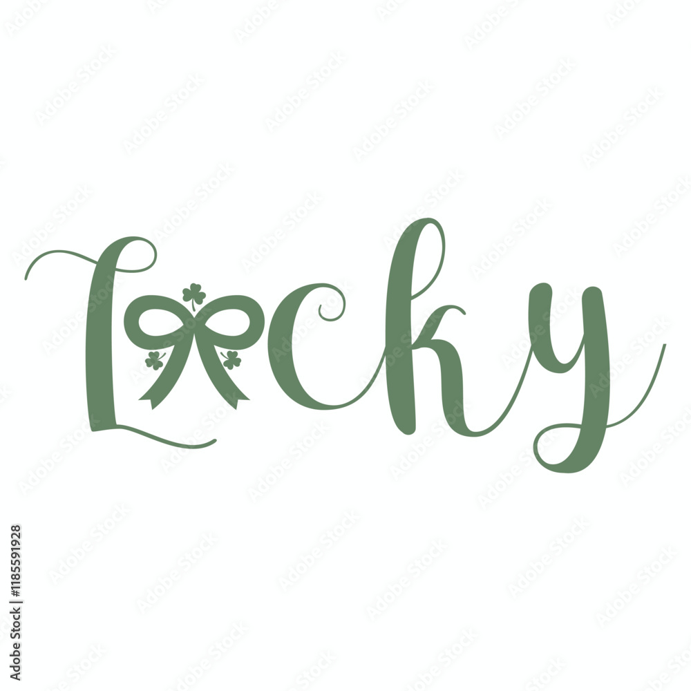 LUCKY St.Patrick’s Day Funny Saying T-Shirt Design LUCKY St.Patrick’s Day Funny Saying T-Shirt Design