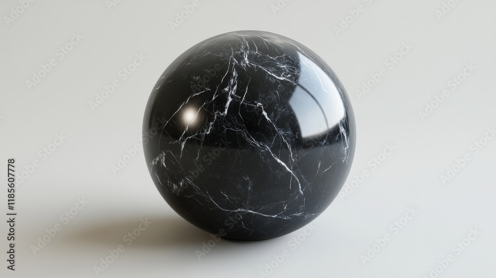 Sphere made of ancient stone age obsidian Sphere made of ancient stone age obsidian