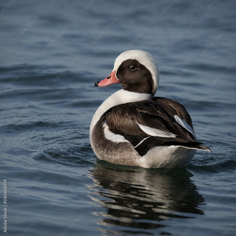Fototapeta premium Design a logo featuring a Long-tailed Duck for a wildlife conservation organization.