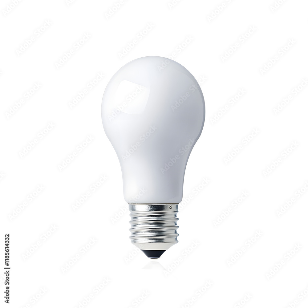 Transparent Smart LED Light Bulb on White Studio Background Transparent Smart LED Light Bulb on White Studio Background