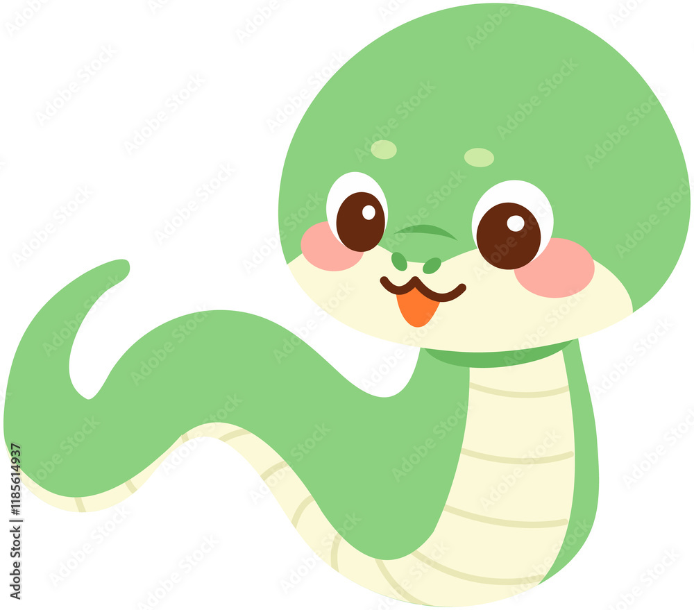 Fototapeta premium Cute Snake illustration