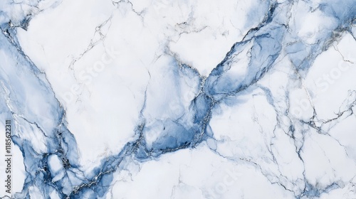 Abstract Blue and White Marble Texture with Natural Veins and Minimalist Design Ideal for Backgrounds and Decorative Elements
