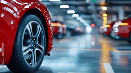 Wallpaper Mural Smart Parking Garage with IoT Enabled Systems and 5G Technology in Modern Urban Setting  Efficient automated and digitally connected parking facility with sensors data analytics Torontodigital.ca