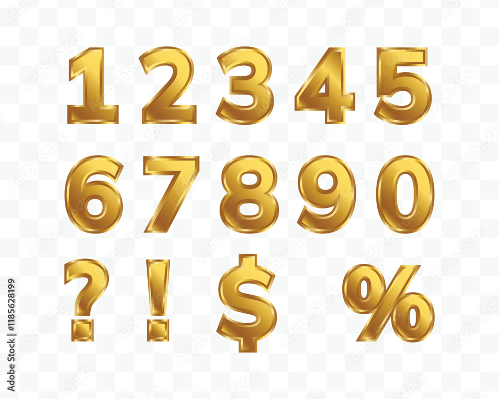 Set of luxury creative golden number 1 2 3 4 5 6 7 8 9 10 digits collections for anniversary and sale Set of luxury creative golden number 1 2 3 4 5 6 7 8 9 10 digits collections for anniversary and sale