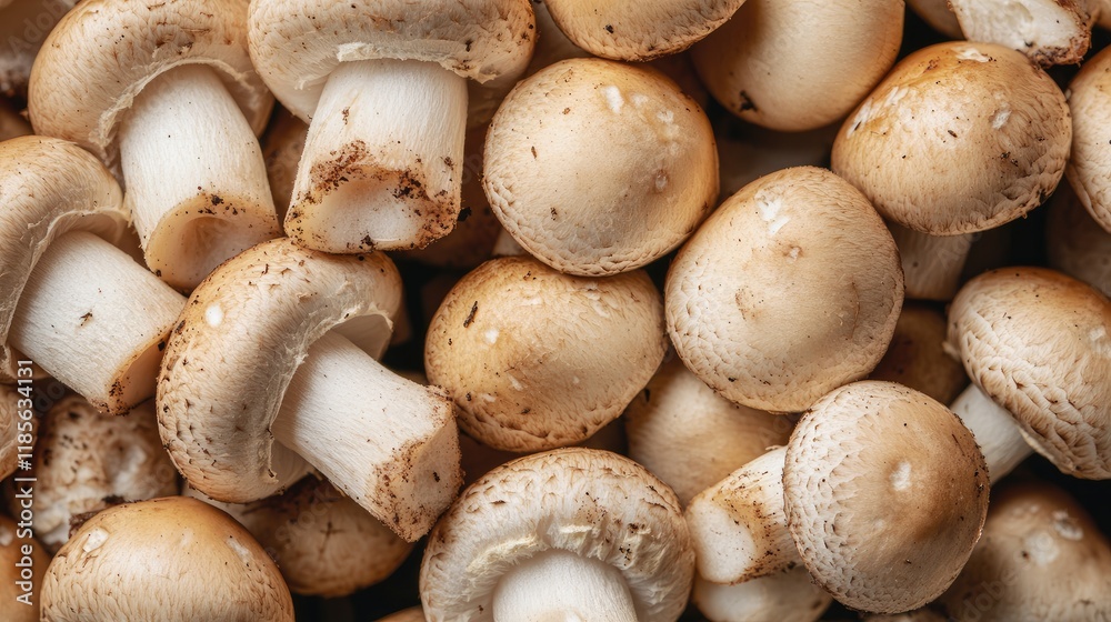Closeup of Fresh Mushrooms in Nature with Selective Focus Showcasing Natural Textures and Organic Details Closeup of Fresh Mushrooms in Nature with Selective Focus Showcasing Natural Textures and Organic Details