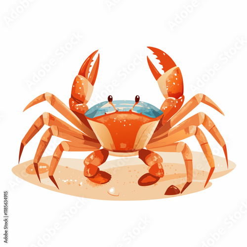 A full-length  Crab