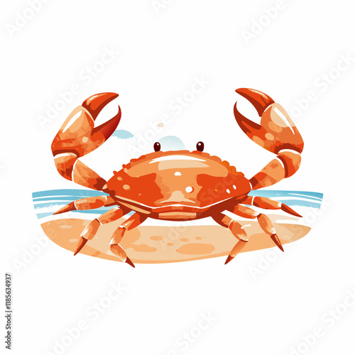 A full-length  Crab
