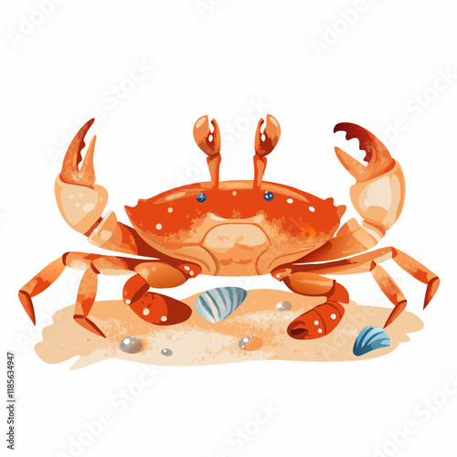 A full-length  Crab