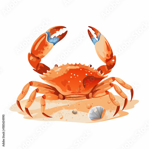 A full-length  Crab
