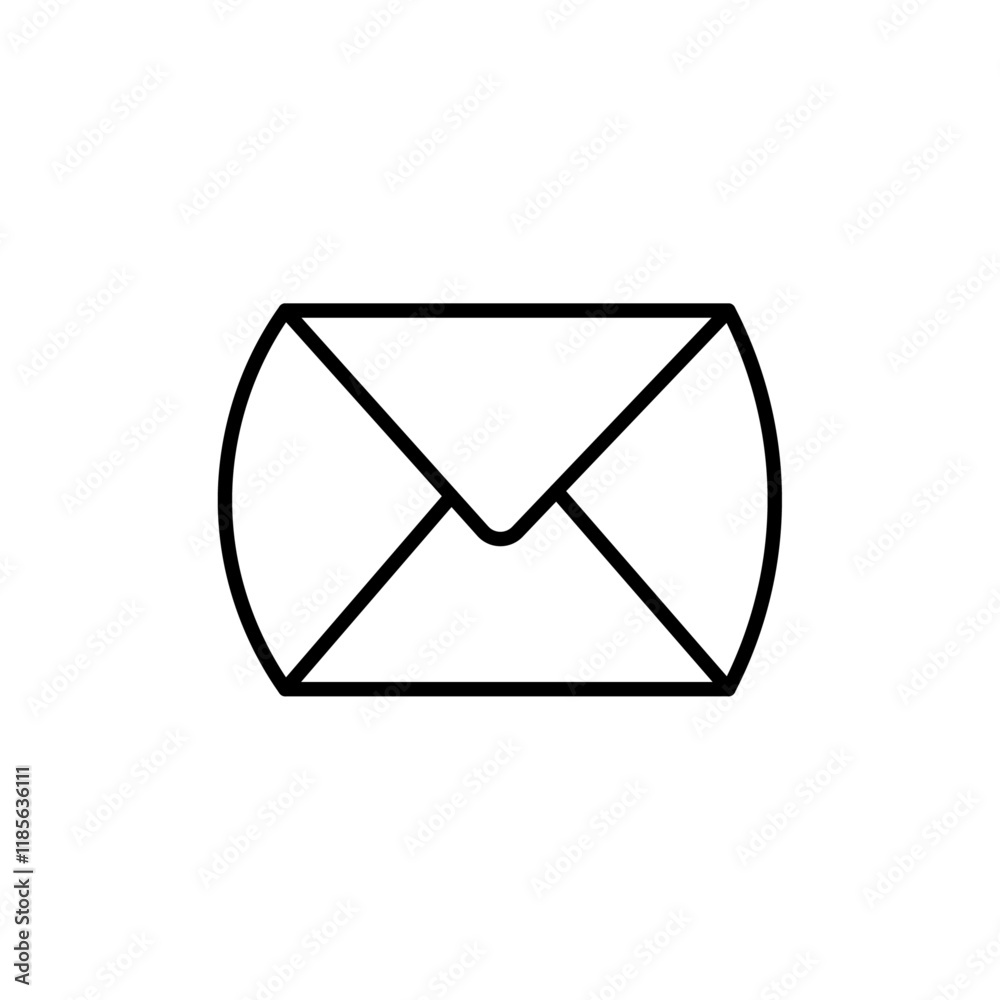 Envelope icon Vector logo outline Envelope icon Vector logo outline