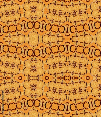 Stylized Whisper Brown Pattern. Vibrant Abstract Artwork Highlighting Repetitive Patterns and Dynam