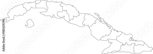 Outline Map Of Cuba 