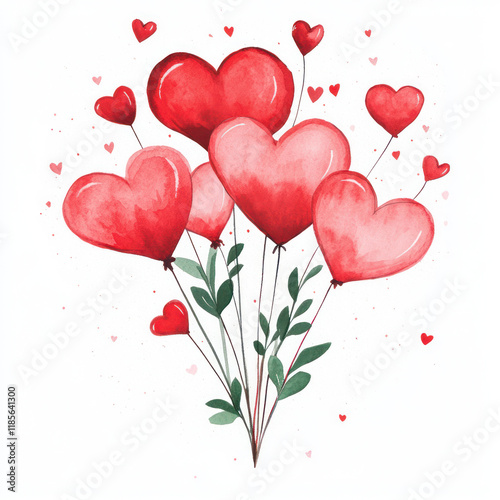 heart with flowers
