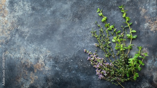 Wallpaper Mural Herbs and Spices Arrangement on Rustic Dark Background for Culinary and Cooking Concepts Torontodigital.ca