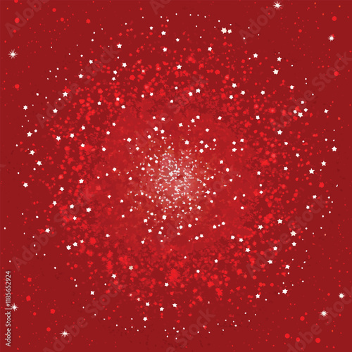Dazzling Delight, Red glitter shiny vector background.