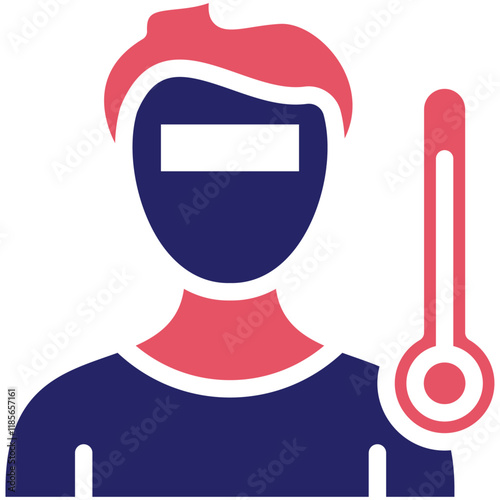 Illness vector icon illustration of Lifestyles iconset.