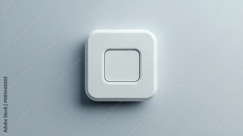 White square button 2D illustration for website interface media cropping tool design adjustable functionality seamless integration White square button 2D illustration for website interface media cropping tool design adjustable functionality seamless integration