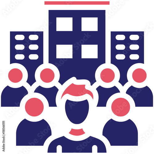 Society vector icon illustration of Protesting and Civil Disobedience iconset.