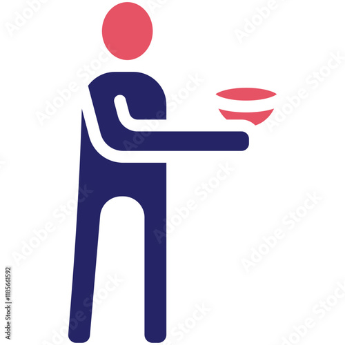 Poverty vector icon illustration of Protesting and Civil Disobedience iconset.