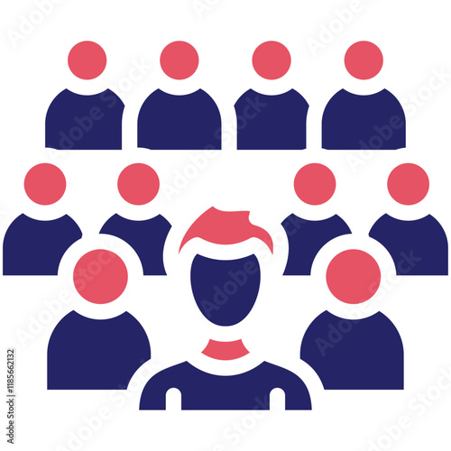 Group vector icon illustration of Protesting and Civil Disobedience iconset.