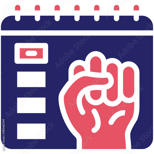 Event vector icon illustration of Protesting and Civil Disobedience iconset.
