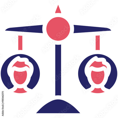 Equality vector icon illustration of Protesting and Civil Disobedience iconset.