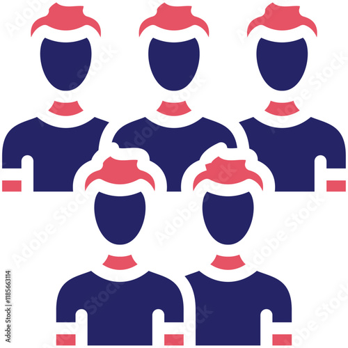 Group Member vector icon illustration of Vacation Planning iconset.
