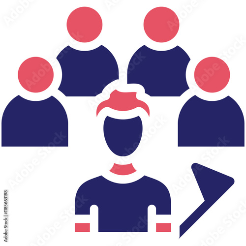Group Excursion vector icon illustration of Vacation Planning iconset.