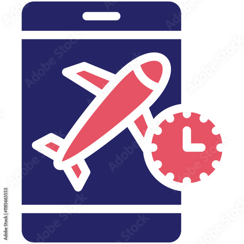 Book In Advance vector icon illustration of Vacation Planning iconset.