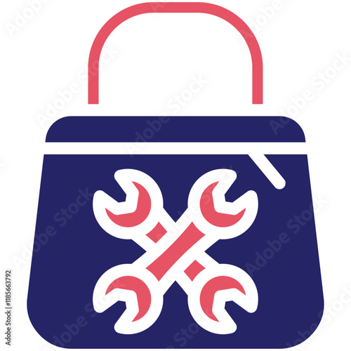 Tool Pouch vector icon illustration of Home Improvements iconset.