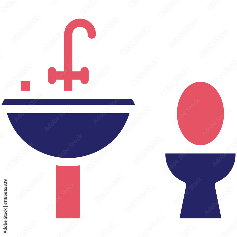 Bathroom vector icon illustration of Home Improvements iconset. Bathroom vector icon illustration of Home Improvements iconset.