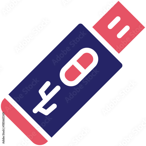 USB vector icon illustration of Mobile UI & UX iconset.