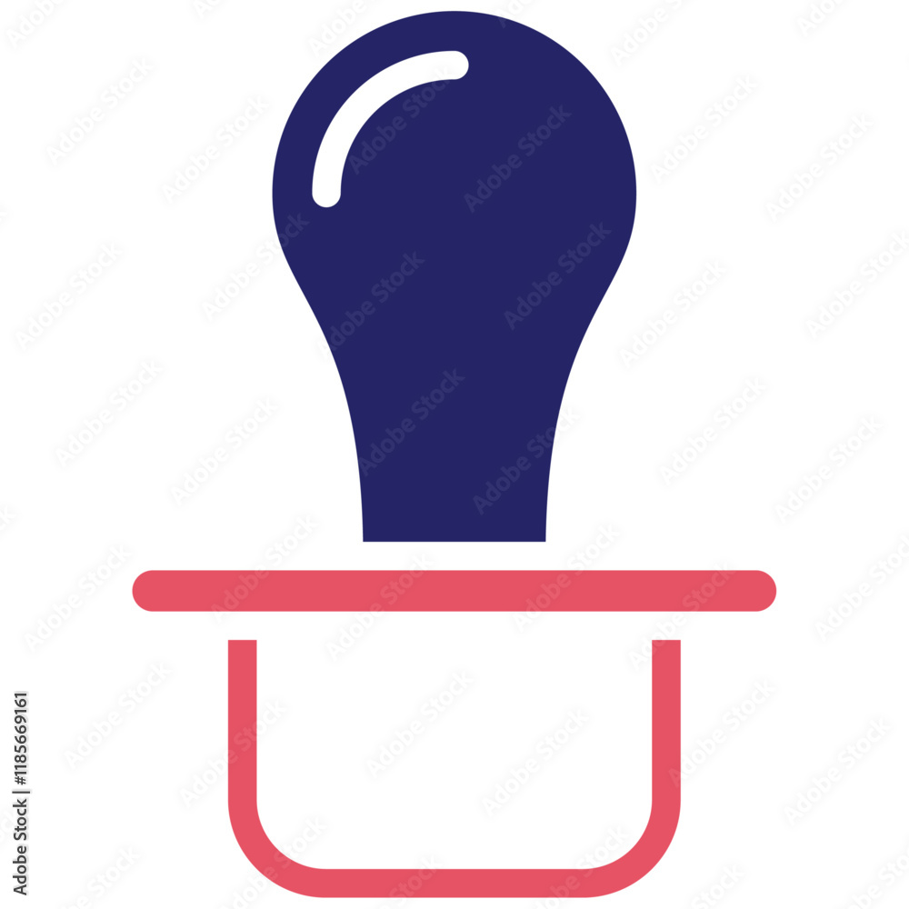 Pacifier vector icon illustration of Children Toys iconset.