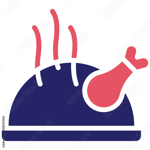 Turkey vector icon illustration of Party and Celebration iconset.
