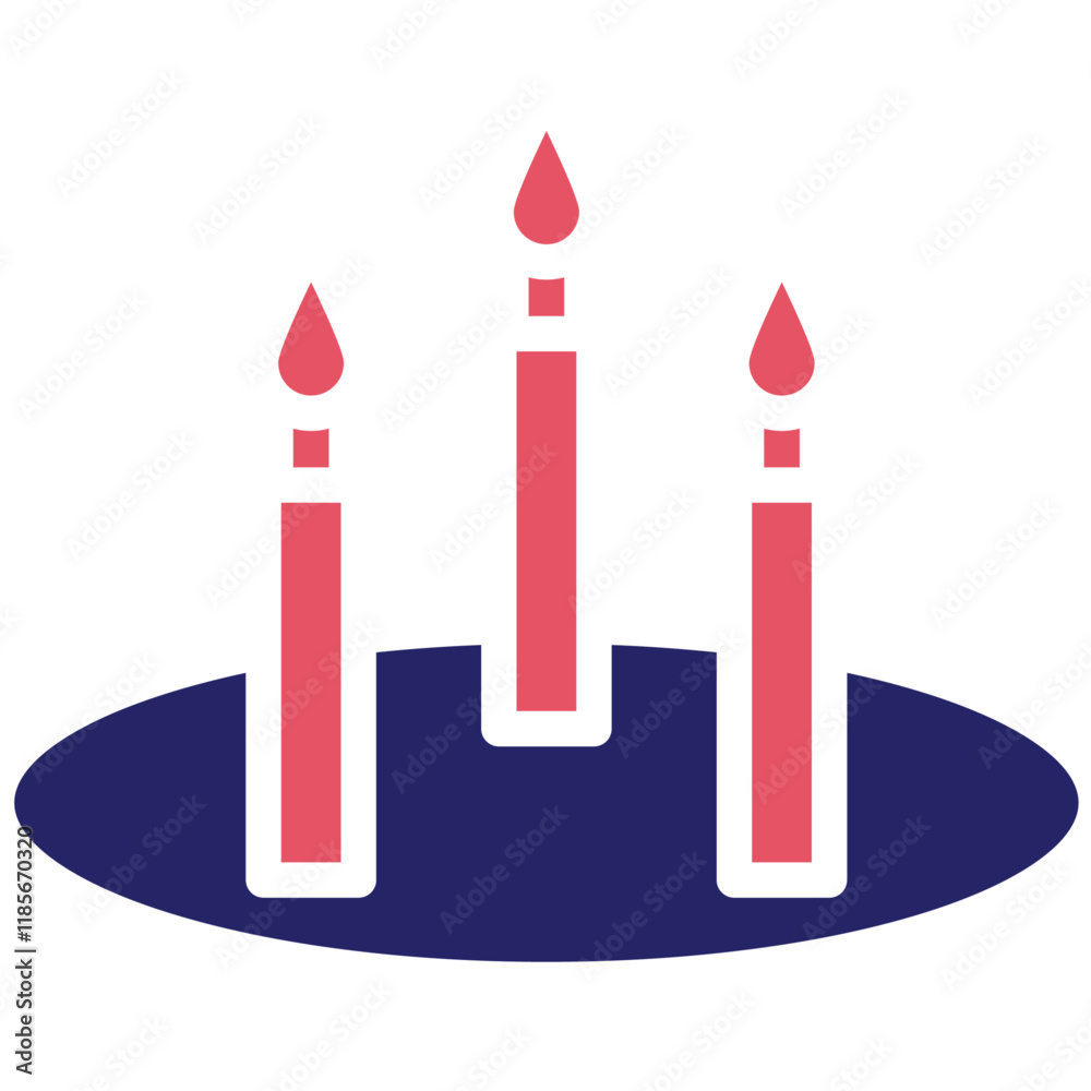 Candles vector icon illustration of Party and Celebration iconset. Candles vector icon illustration of Party and Celebration iconset.
