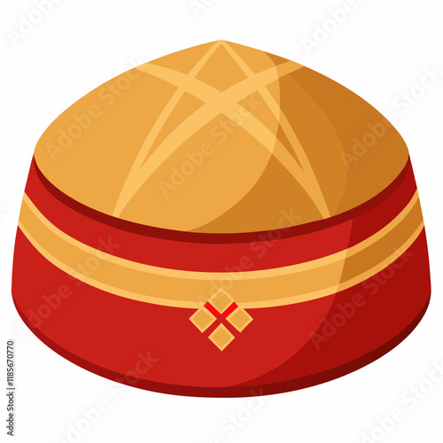 colorful illustration of a kufi cap