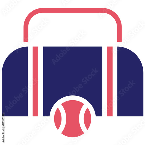 Sport Bag vector icon illustration of Pilates iconset.