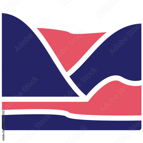 Sand Ripples vector icon illustration of Coastline iconset.