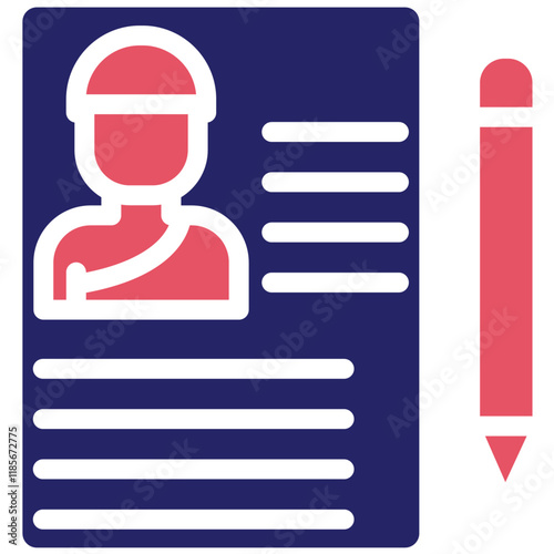 Registration vector icon illustration of Hajj Pilgrimage iconset.