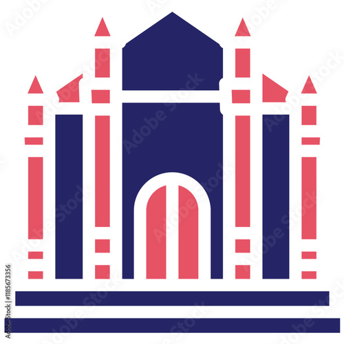 Milan Fashion vector icon illustration of Italy iconset.