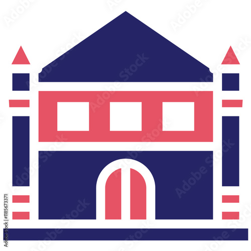 Milan Cathedral vector icon illustration of Italy iconset.