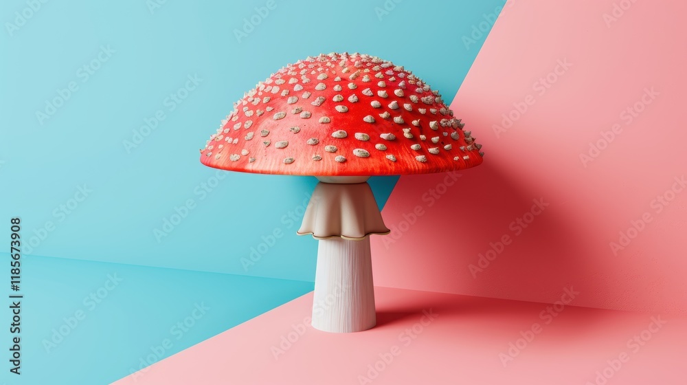 Mushroom shown on a simple background, amazing mushroom biology. Background delicate, mushroom obvious. Mushroom shown on a simple background, amazing mushroom biology. Background delicate, mushroom obvious.