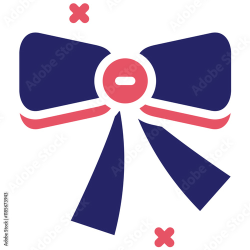 Festive Ribbon vector icon illustration of Festa Junina iconset.