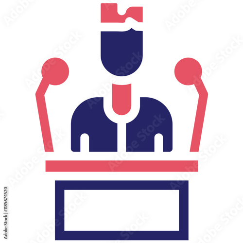 Dirty Politics vector icon illustration of Corruption iconset.