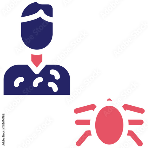 Vector-Borne Disease vector icon illustration of Infectious Diseases iconset.