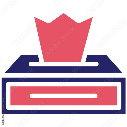 Sanitizing Wipes vector icon illustration of Infectious Diseases iconset.