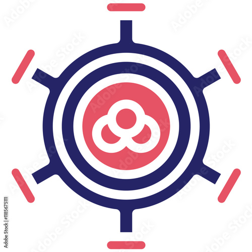 Tumor vector icon illustration of Chemotherapy iconset.