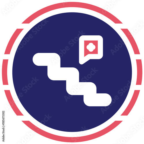 Cancer Staging vector icon illustration of Chemotherapy iconset.