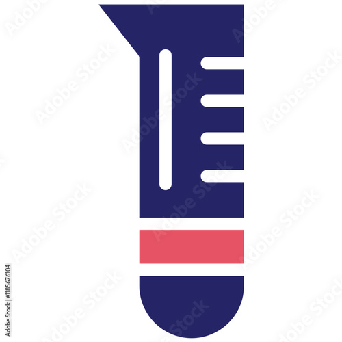 Graduated Cylinder vector icon illustration of Lab iconset.