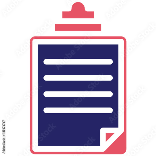 Clipboard vector icon illustration of Rugby iconset.